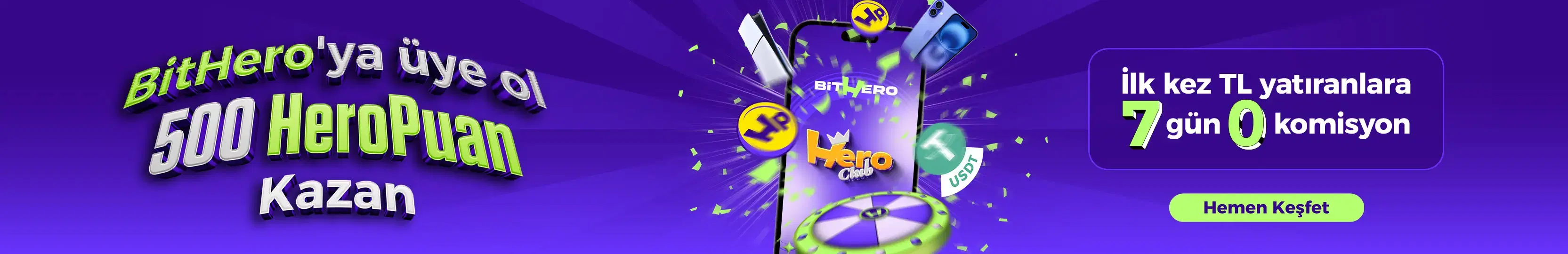 BitHero'ya Üye Ol ve Kazan